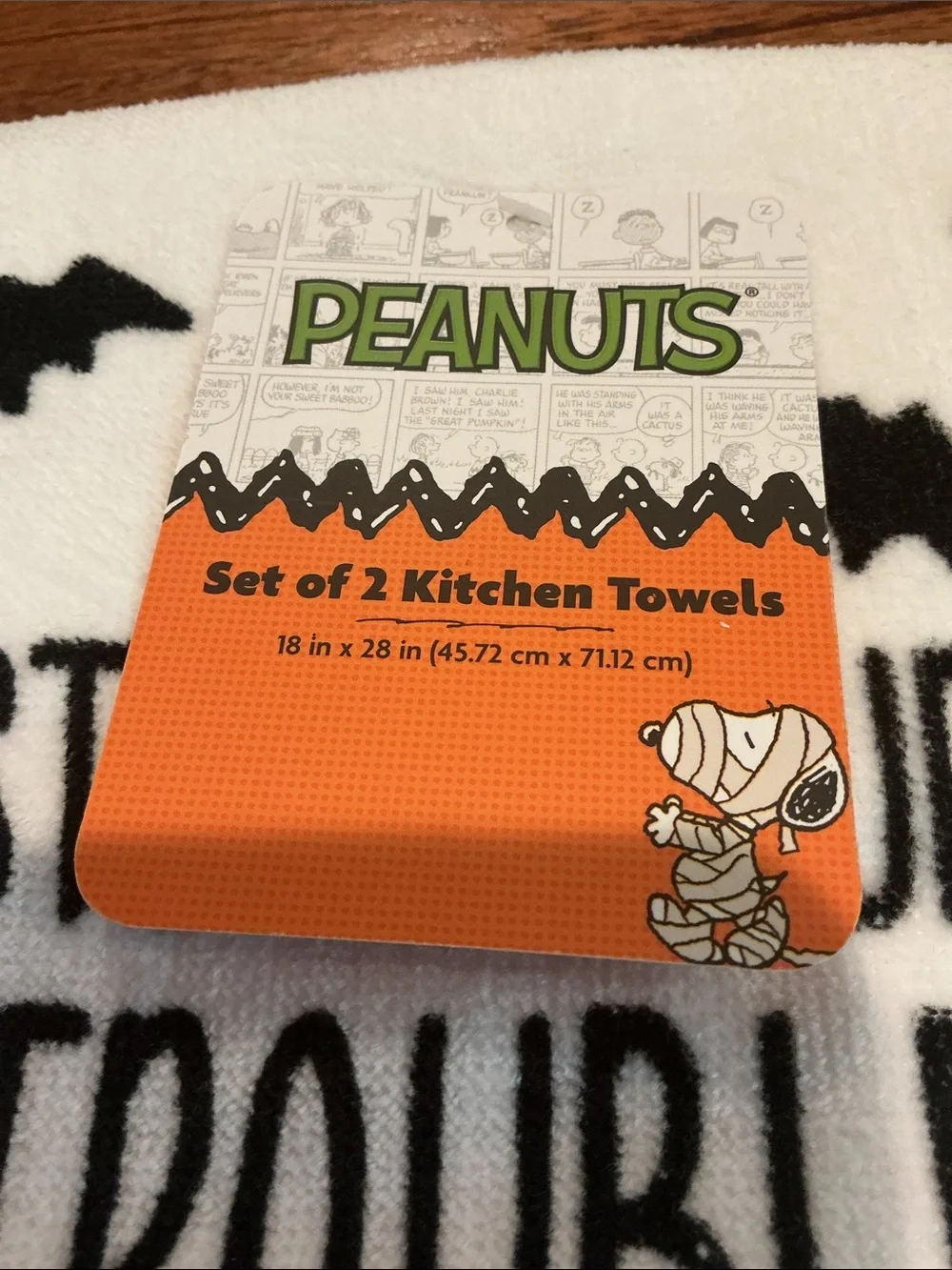 Peanuts “STIRRING UP TROUBLE” Halloween Kitchen Towels - Set of 2